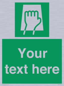 Custom Push Pad Sign